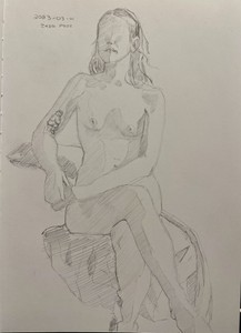 Modèle vivant - croquis