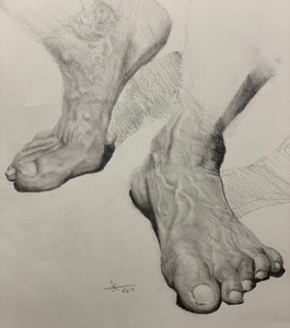 Les pieds à J.P.
