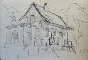 La douce confidente - croquis